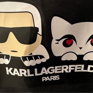 Super-cute Karl Lagerfield canvas tote. Like new.